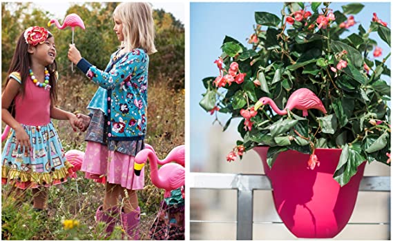 Mini Mingo Flamingo - 13-inch Flamingo Garden Stake (2-Pack)