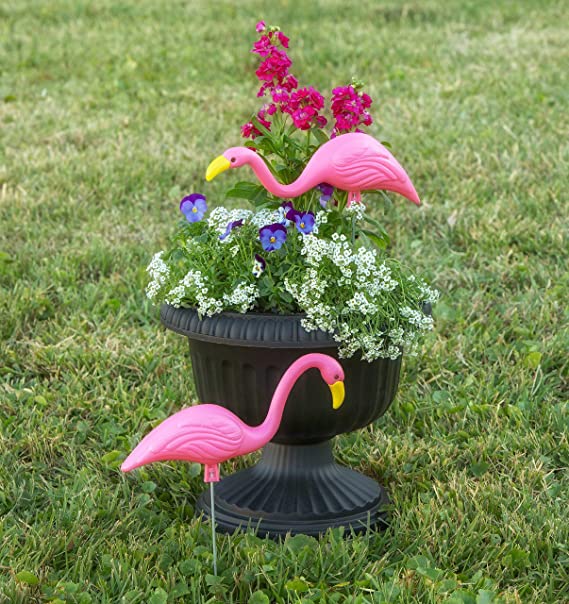 Mini Mingo Flamingo - 13-inch Flamingo Garden Stake (2-Pack)