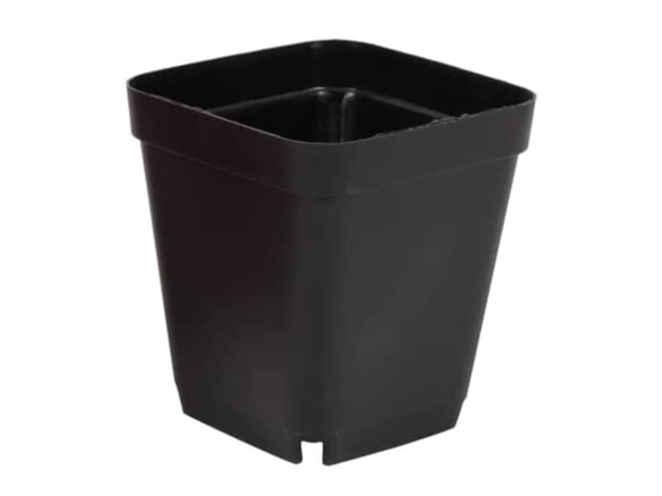 3' Pot - Square Black