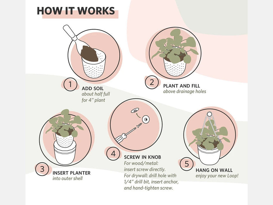 Loop Hanging or Wall Planter